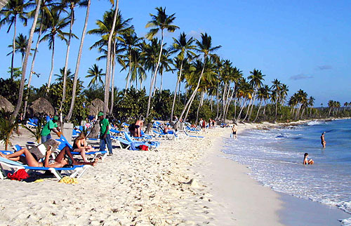 Karibské moře – pláž v Dominikánské republice